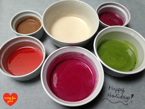 Icing Colored with Fruits and Vegetables