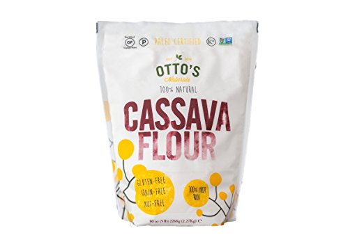 A 2 pound bag of Otto's Cassava Flour. 