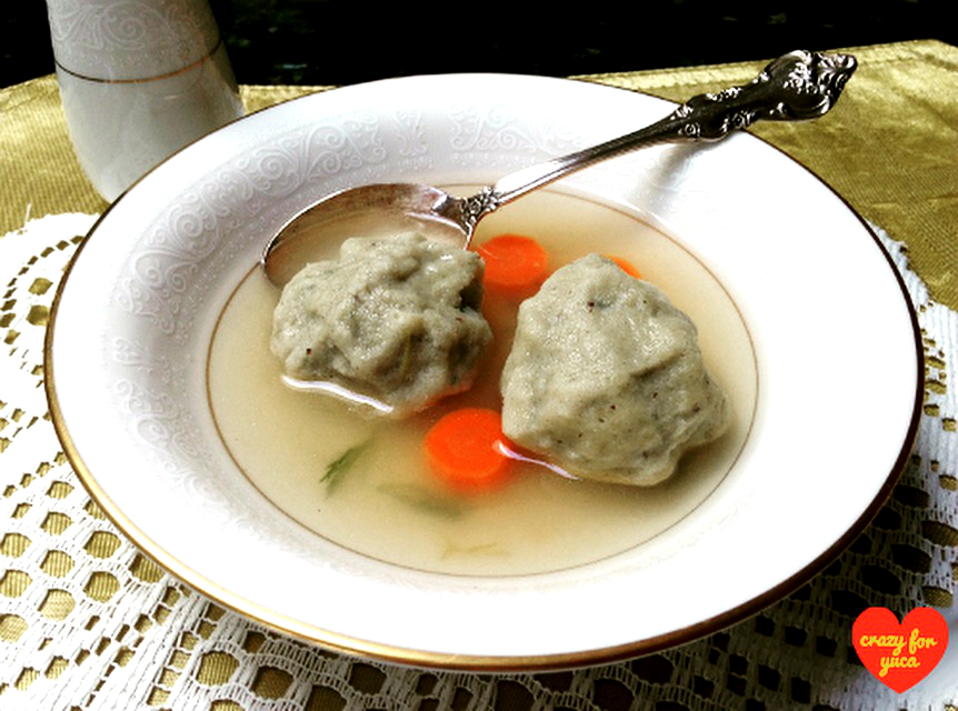 Grain-Free Cassava Flour Matzo Balls