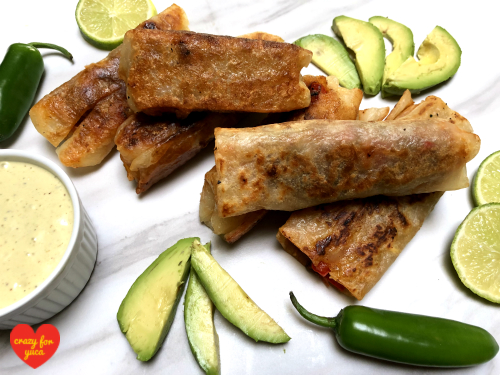 Southwestern Egg Rolls with Yuca Wrappers