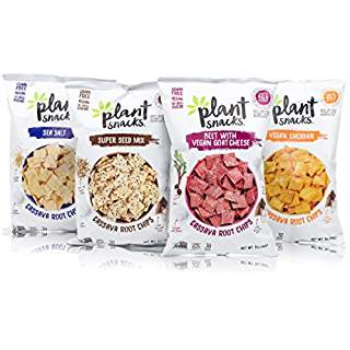 Plant Snacks bags in each of 4 varieties. 