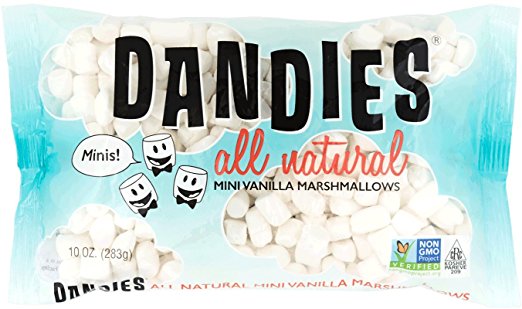 Dandies All Natural Mini Vanilla Marshmallows. 