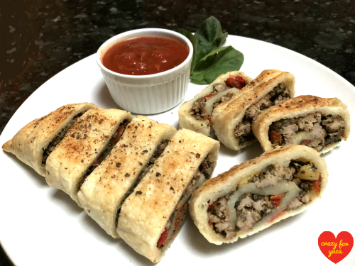 Baked Stuffed Yuca (Gluten-Free, Dairy-Free, Vegan option)