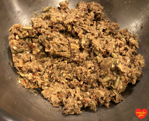 Apple Cinnamon Nut Muffin Batter.