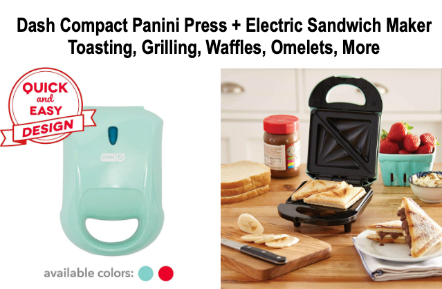 Dash compact Panini Press and Electric Sandwich Maker