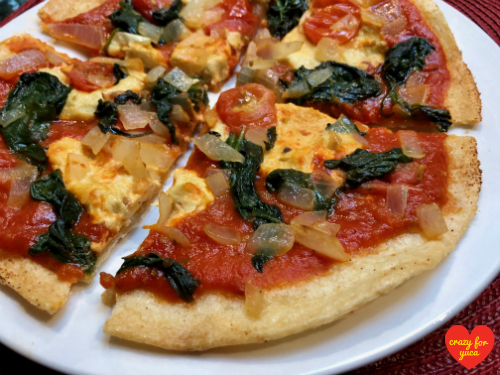 Paleo Yuca Pizza with Vegan Cheese (Gluten-Free, Grain-Free, Dairy-Free)